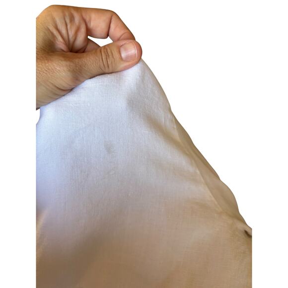 Bryn Walker White Capri Linen Pants Size Medium - Picture 12 of 14